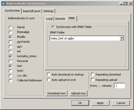 Addressbooks Synchronizer