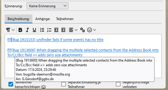 MessageLinks4Events